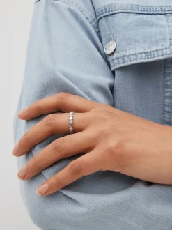Echt zilver - Schitterende hart-ring