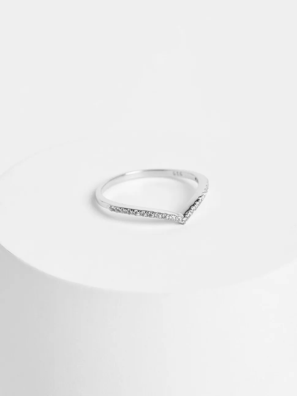Echt zilver - Sparkle Wishbone Ring