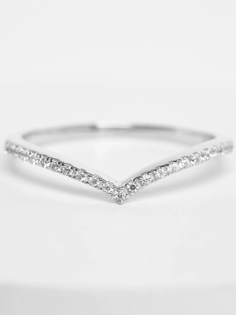Echt zilver - Sparkle Wishbone Ring