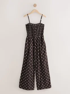 Ecru - Bandeau Jumpsuit with Linen
