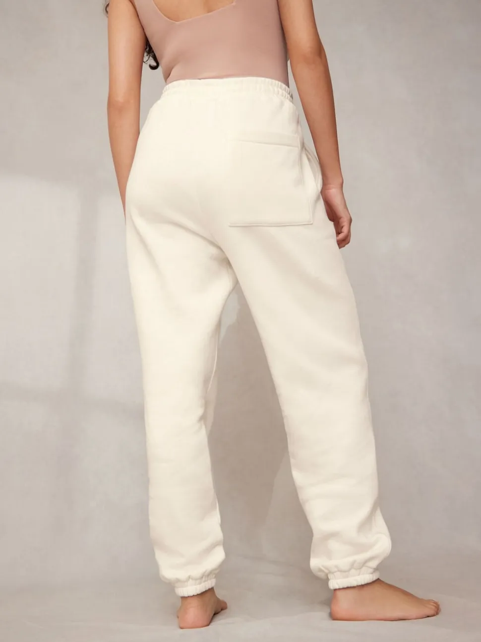 Ecru - Joggingbroek met banden