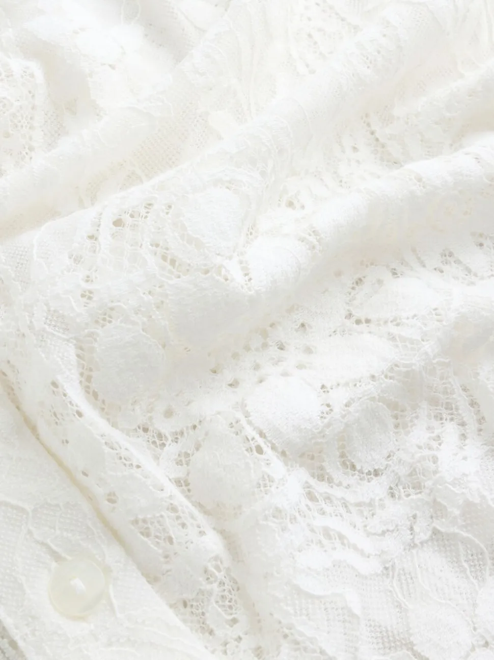 Ecru - Lace Half Sleeve Blouse