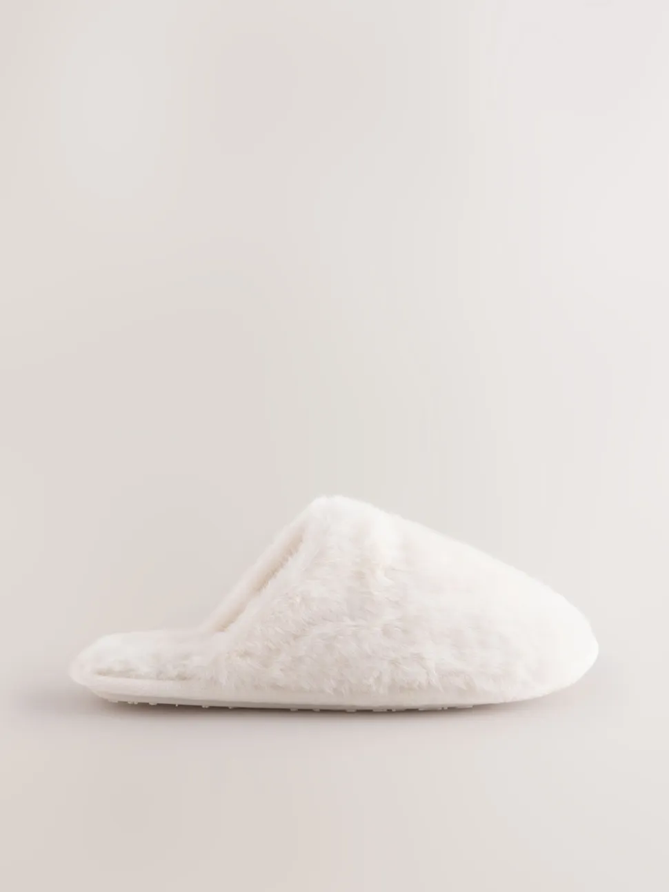 Ecru - Pantoffels met imitatiebont