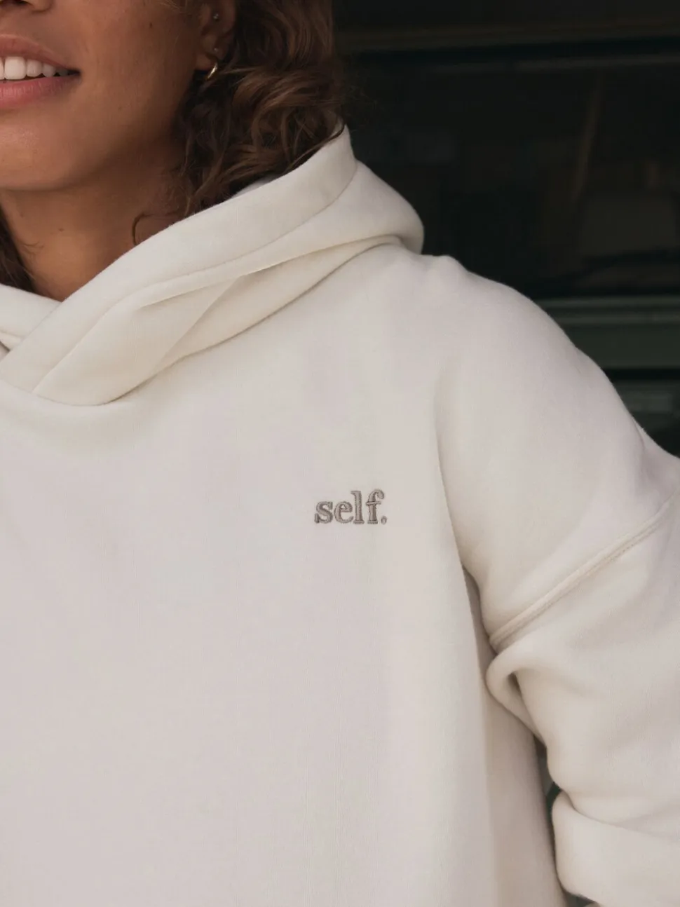 Ecru wit - Self. hoody