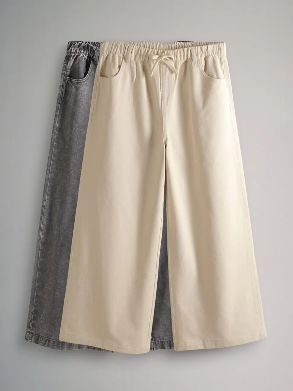 Ecru/gewassen grijs - The Set 2 Pack Pull-on Jeans met Wijde Pijpen