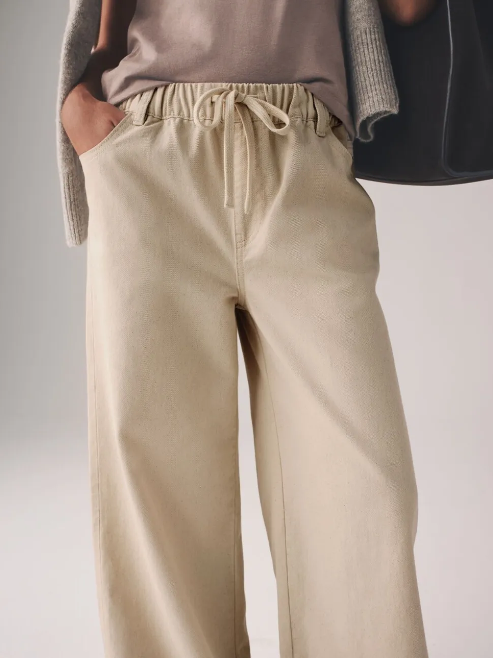 Ecru/gewassen grijs - The Set 2 Pack Pull-on Jeans met Wijde Pijpen