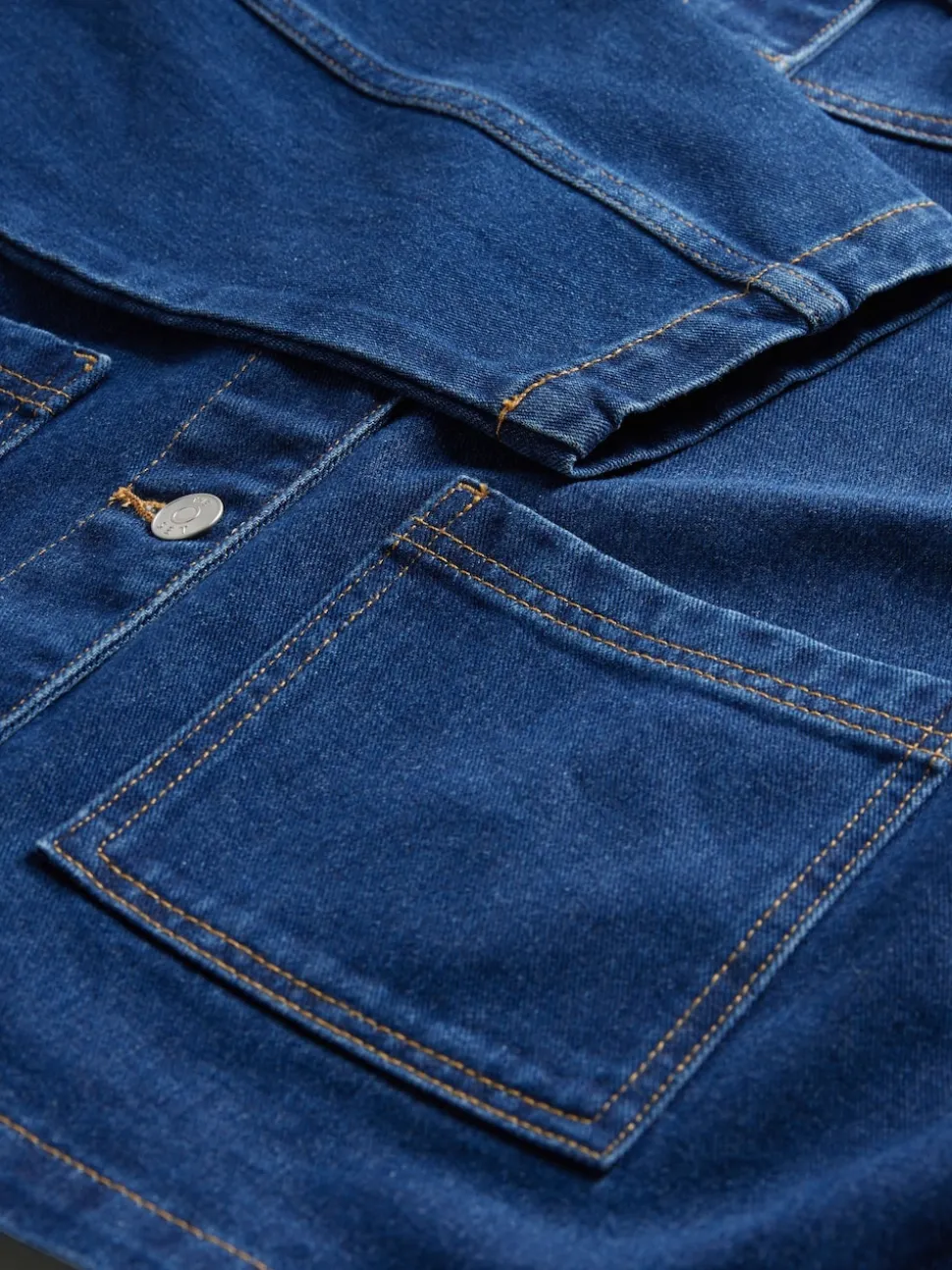 Ecru/middenblauw - The Set 2 Pack Denim Shackets van denim