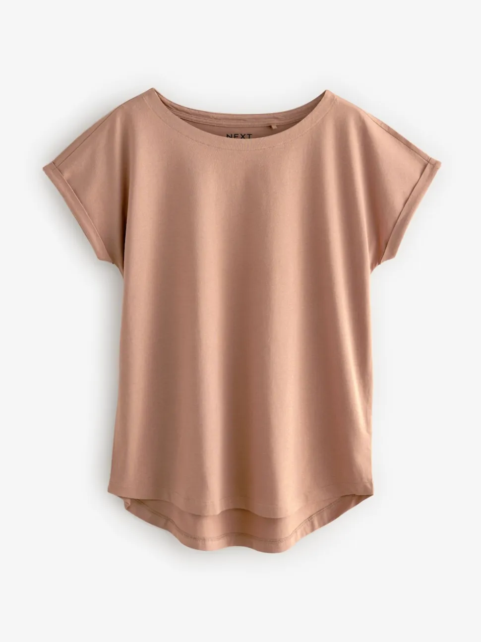 Ecru/Taupe/Bruin/Blauw/Geel - Set van 5 T-shirts met kapmouwtjes