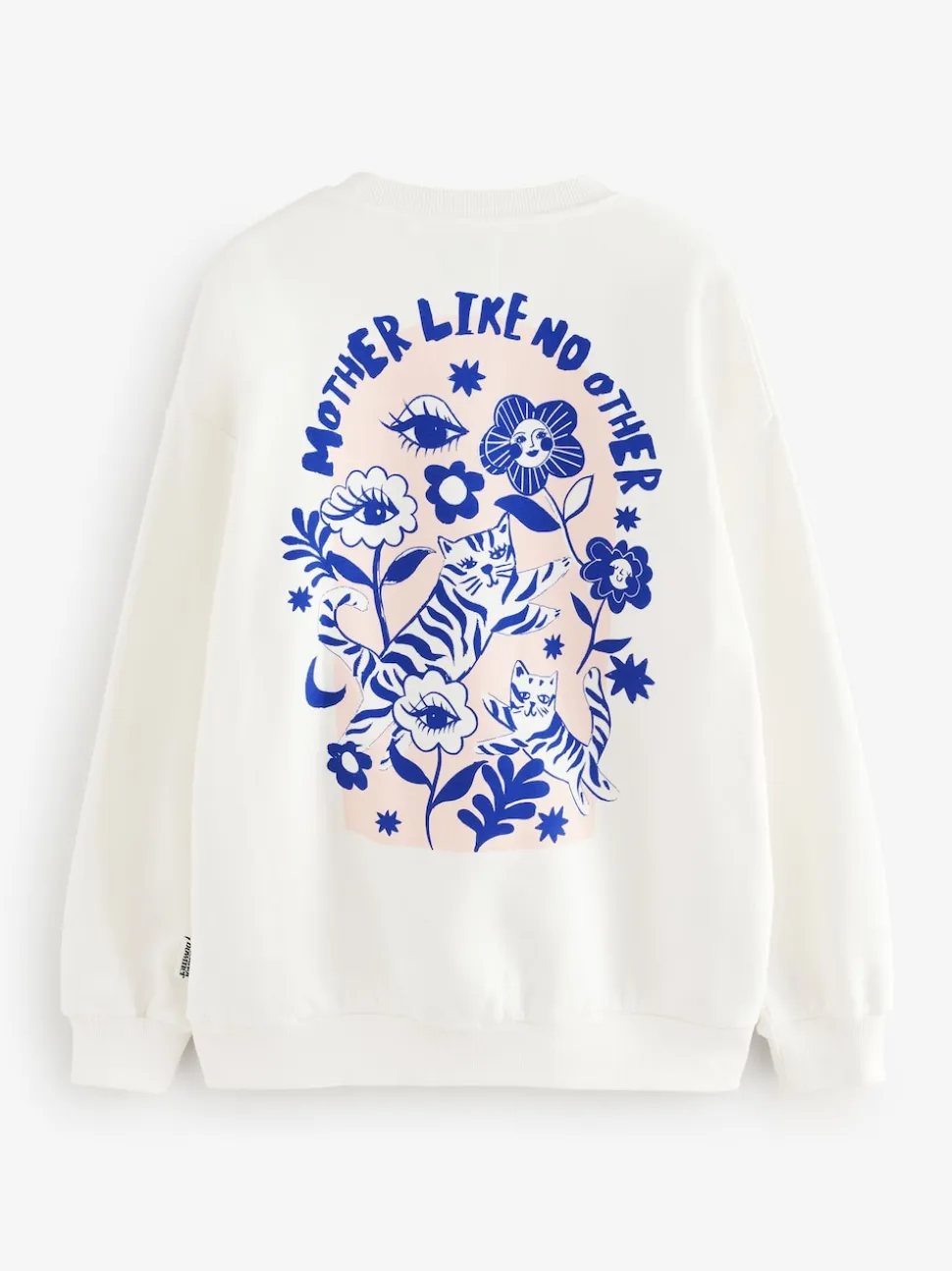 Eleanor Bowmer ecru sweatshirt met Mama Like No Other-print