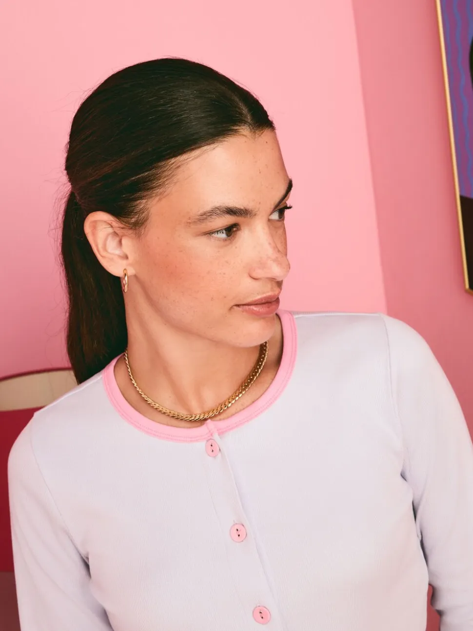 Eleanor Bowmer Pale Pink Howdy Cardigan Pyjamas