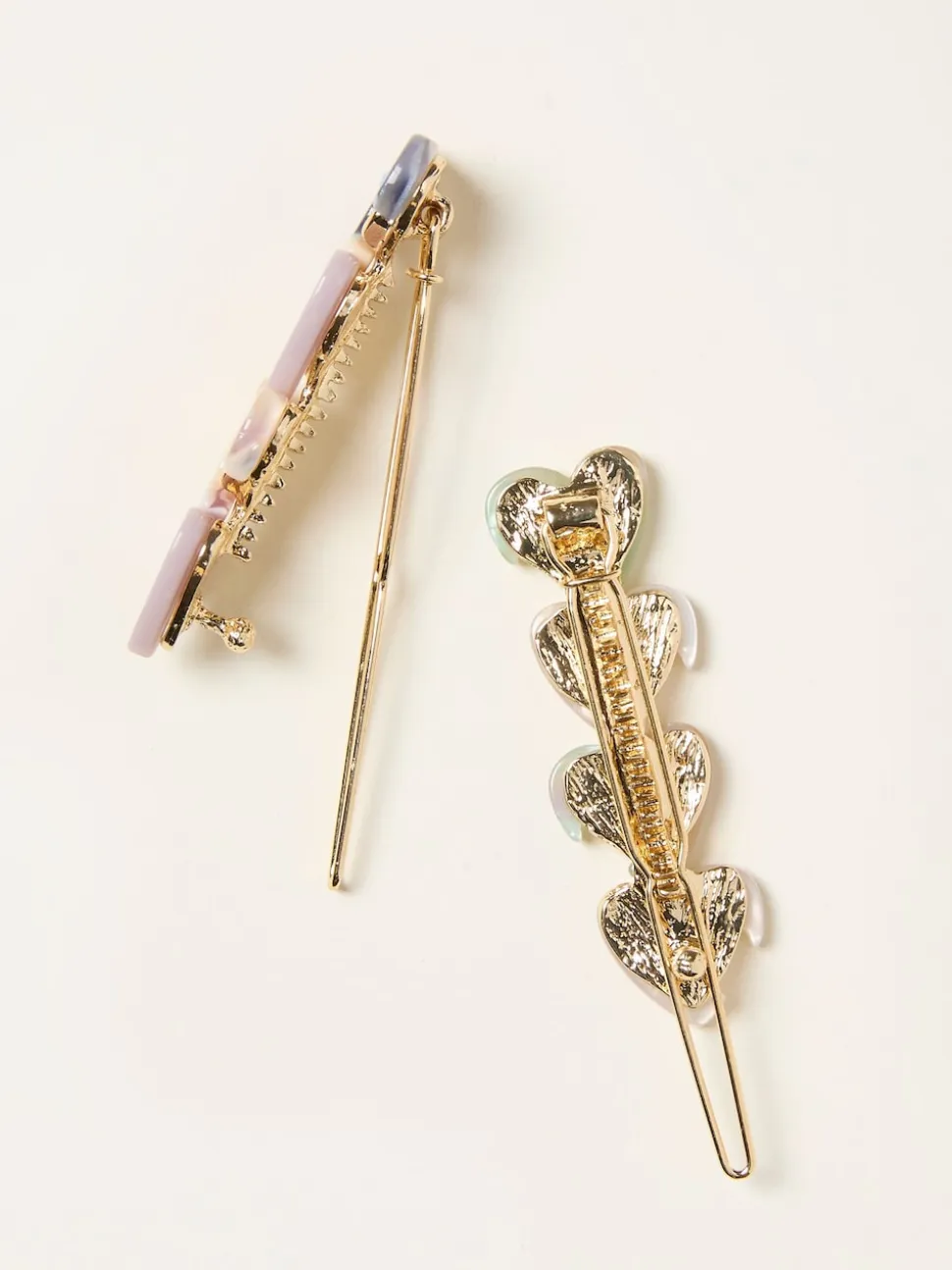 FatFace 2 Pack Heart Hair Slides