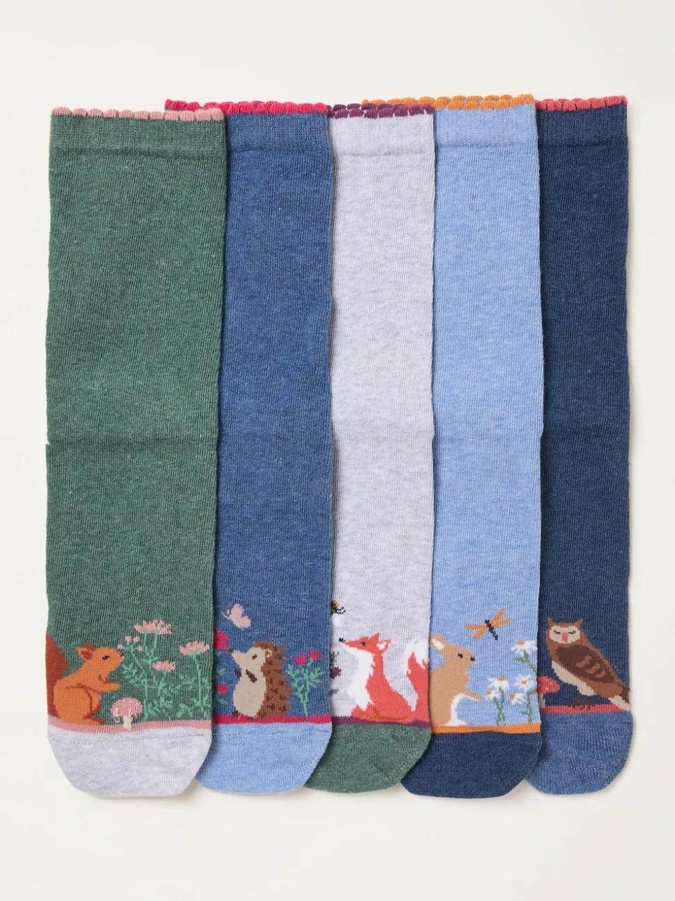 FatFace 5 Pairs of Woodland Socks