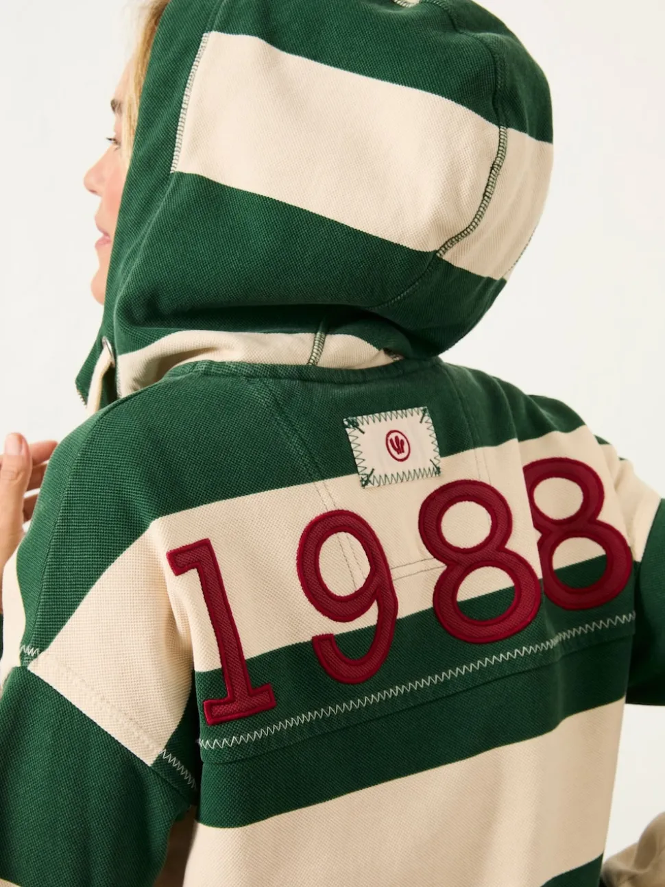 FatFace 1988 Stripe Hoodie