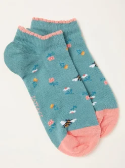 FatFace Bee Trainer Socks