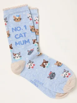 FatFace Cat Mum Socks