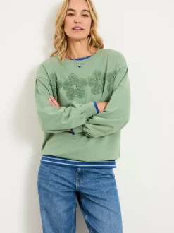 FatFace Floral Placement Crew Sweat