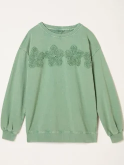 FatFace Floral Placement Crew Sweat