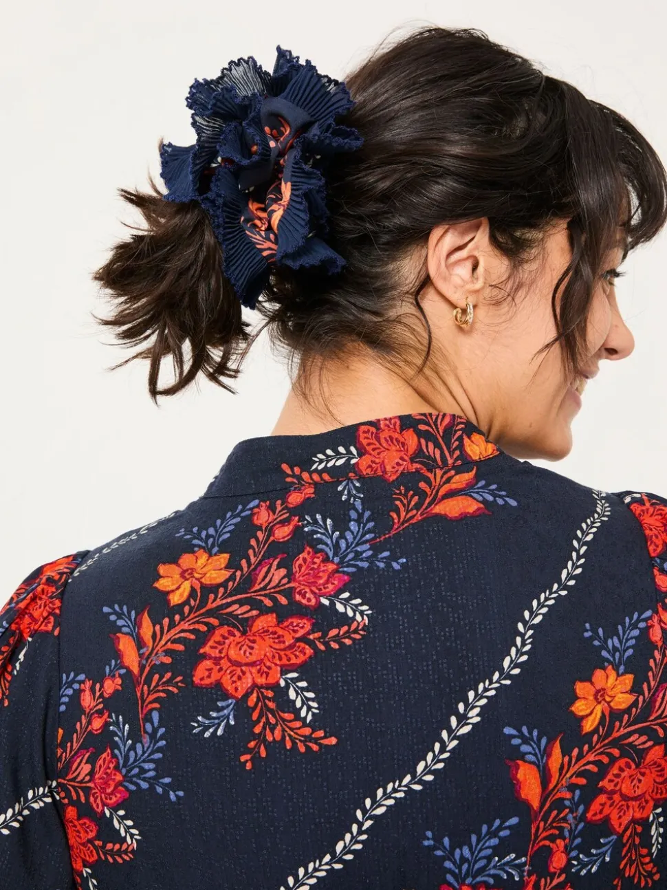 FatFace Folk Floral Printed Scrunchie