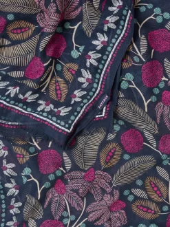 FatFace Leaf Floral Printed Lightweight Scarf