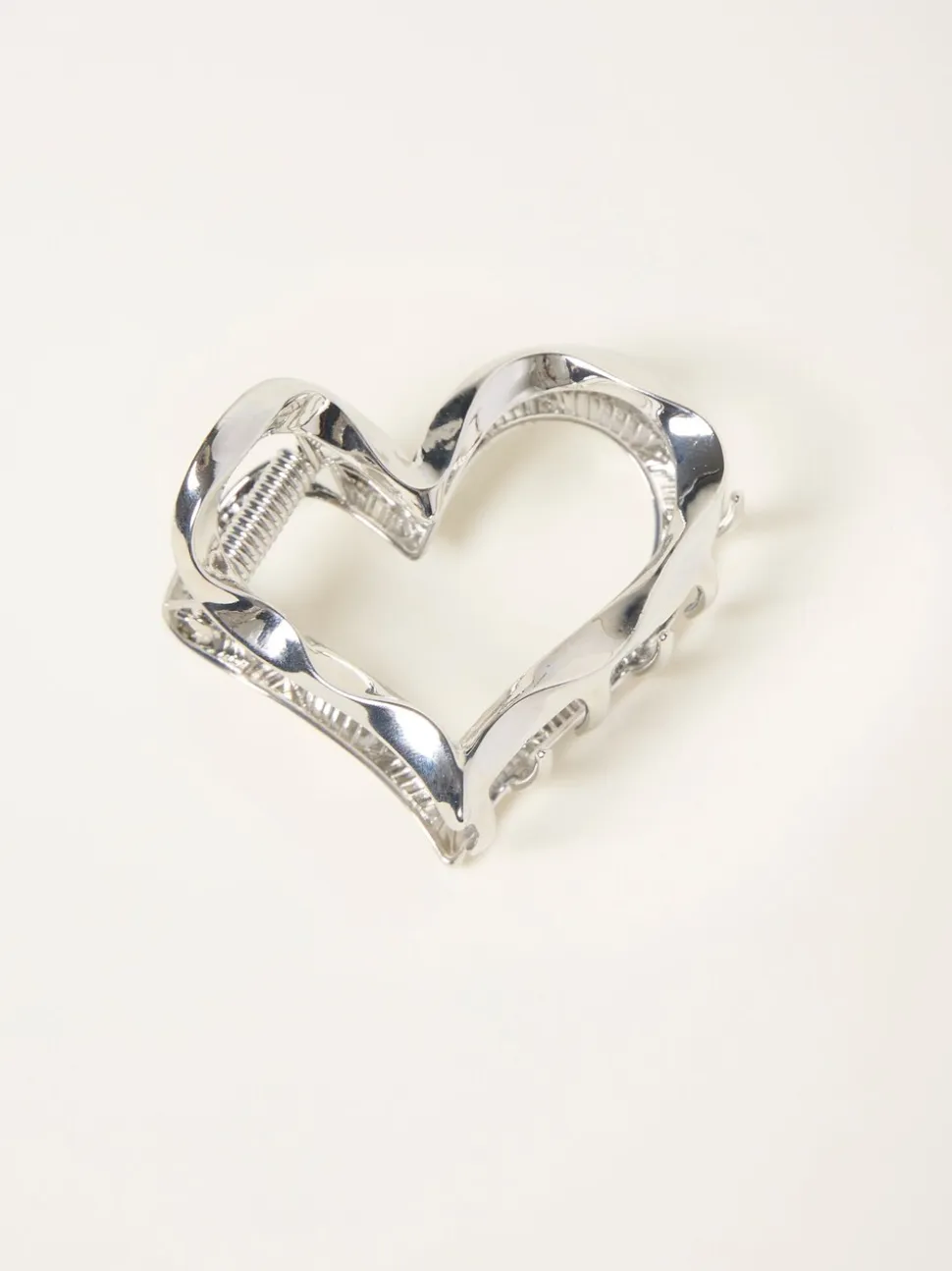FatFace Metal Heart Claw Clip