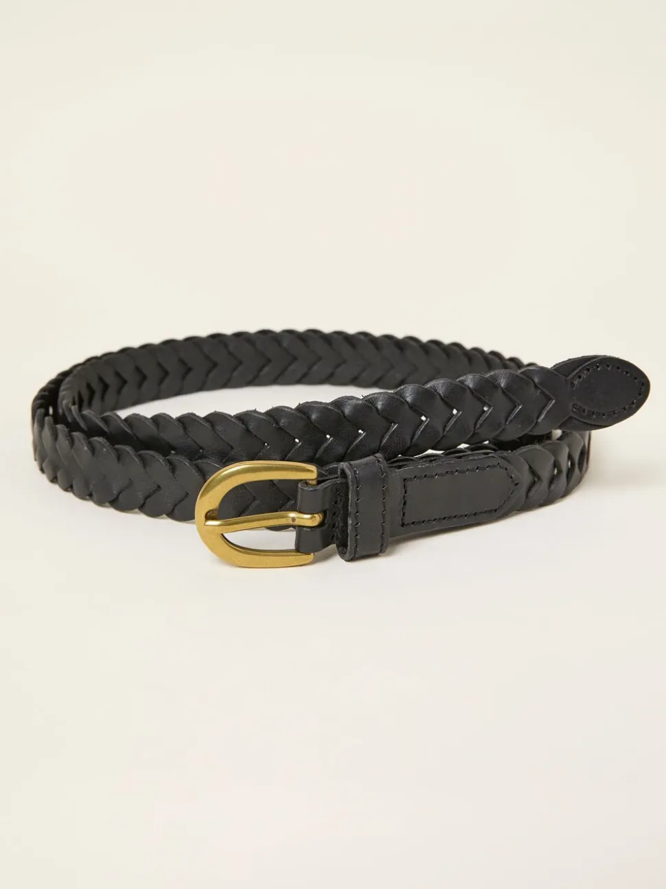 FatFace Plait Leather Belt