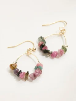 FatFace Semi Precious Drop Earrings