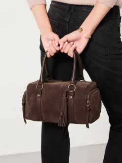 FatFace Suede Bowling Bag
