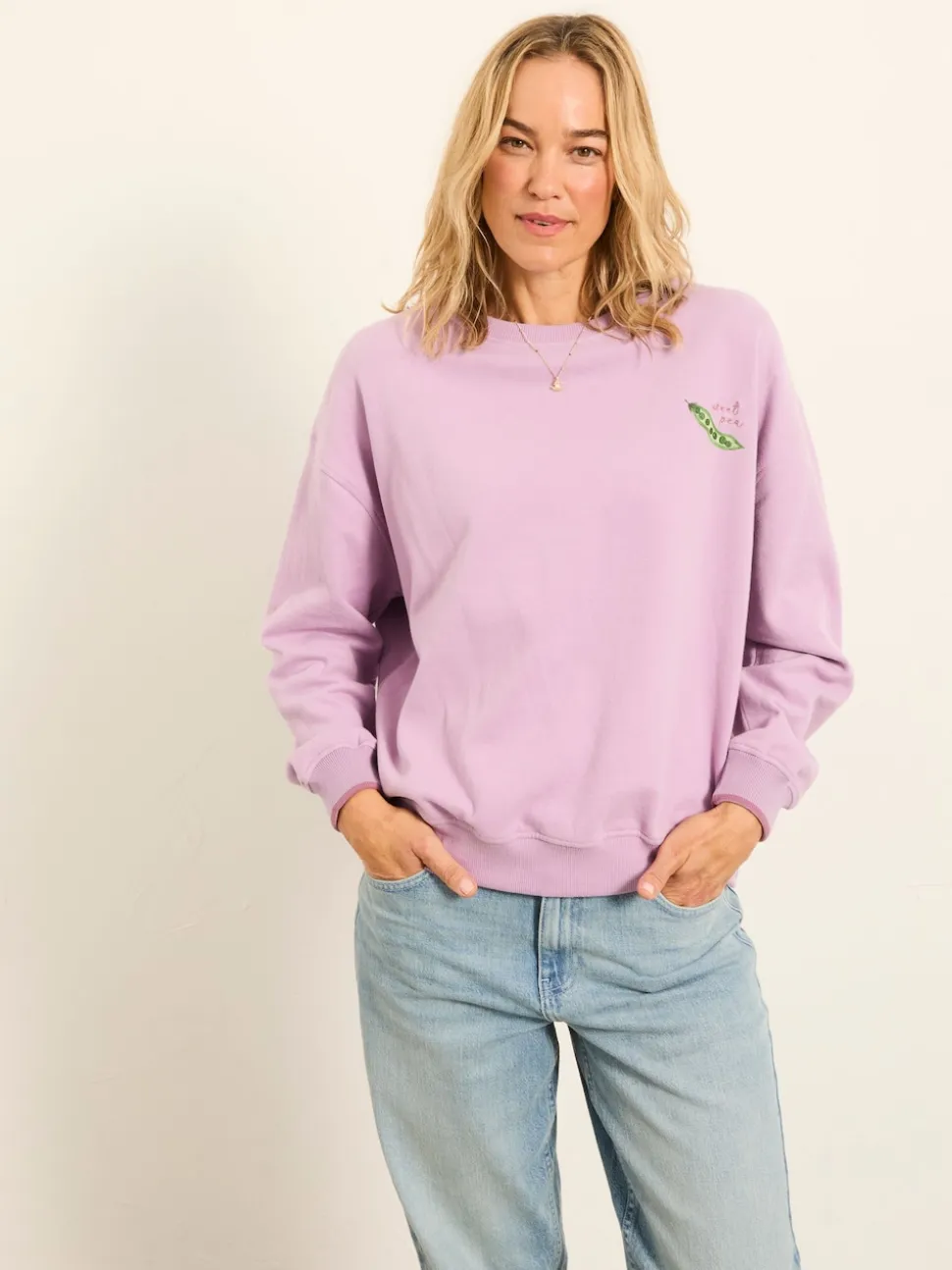 FatFace Sweet Pea Graphic Crew Sweat