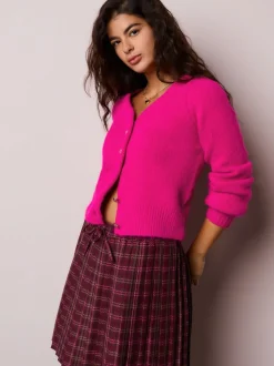 Felroze - Heart Button Cardigan With Wool