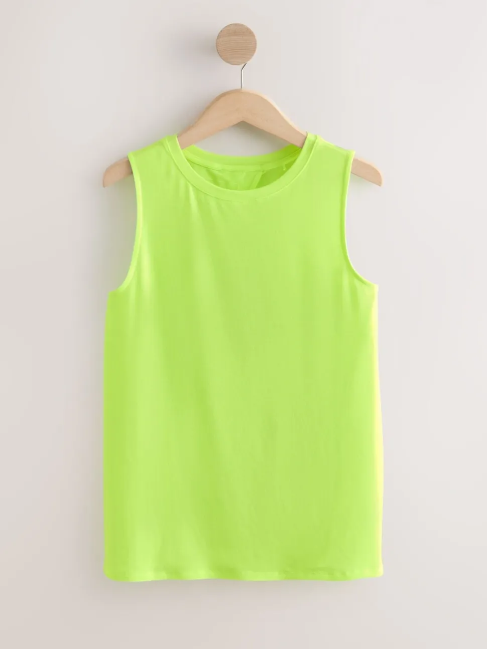 Fluoriserend groen - Actieve lichtgewicht open rug tanktop