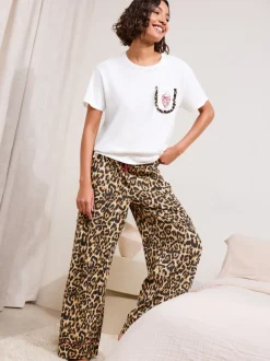 Friends Like These Amour Leopard Short Sleeve Pyjamas