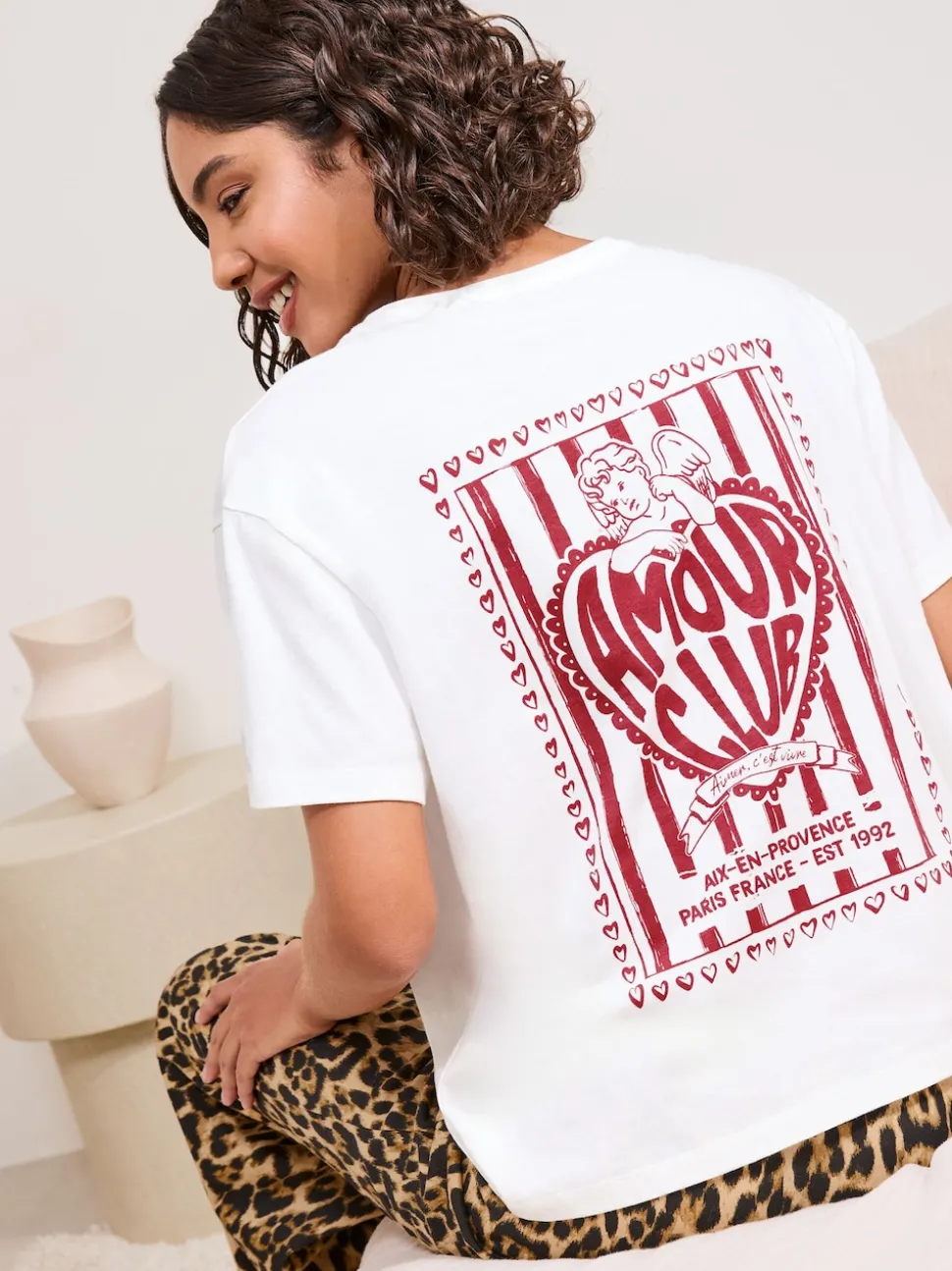 Friends Like These Amour Leopard Short Sleeve Pyjamas