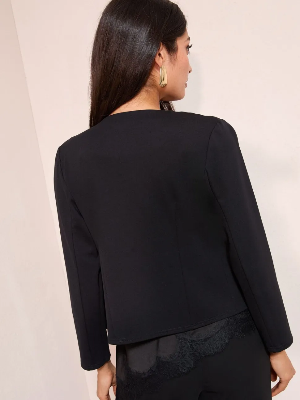 Friends Like These Black Seam Detail Jacket