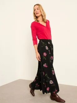 Fuchsiaroze - FatFace 3/4 Sleeve T Shirt