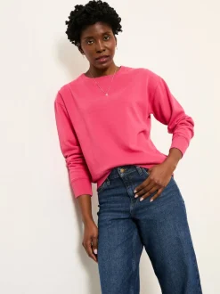 Fuchsiaroze - FatFace - sweatshirt met ronde hals