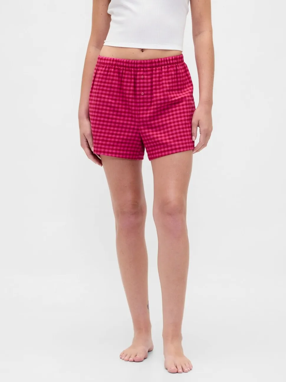 Gap Matching Family Logo Flannel Pyjama Boxer Shorts