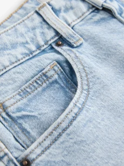 Gebleekt - Knielange Bermuda denim shorts