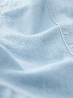 Gebleekt - Utility Lichtgewicht 100% katoenen denim shorts