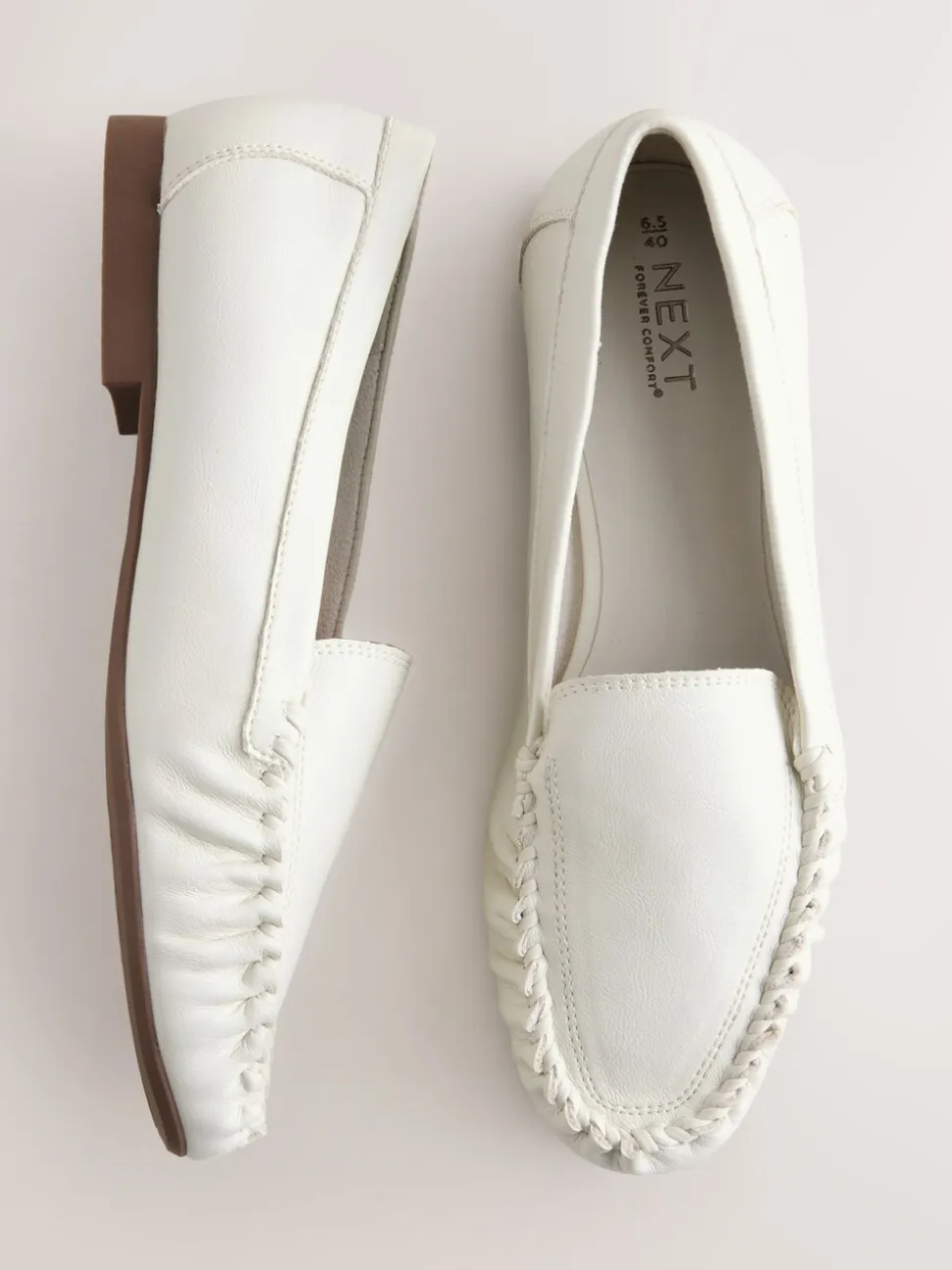 Gebroken wit - Forever Comfort® Soft Ruched Loafers