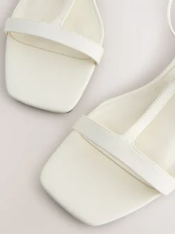 Gebroken wit - Forever Comfort® sandalen met lage blokhak en bandjes