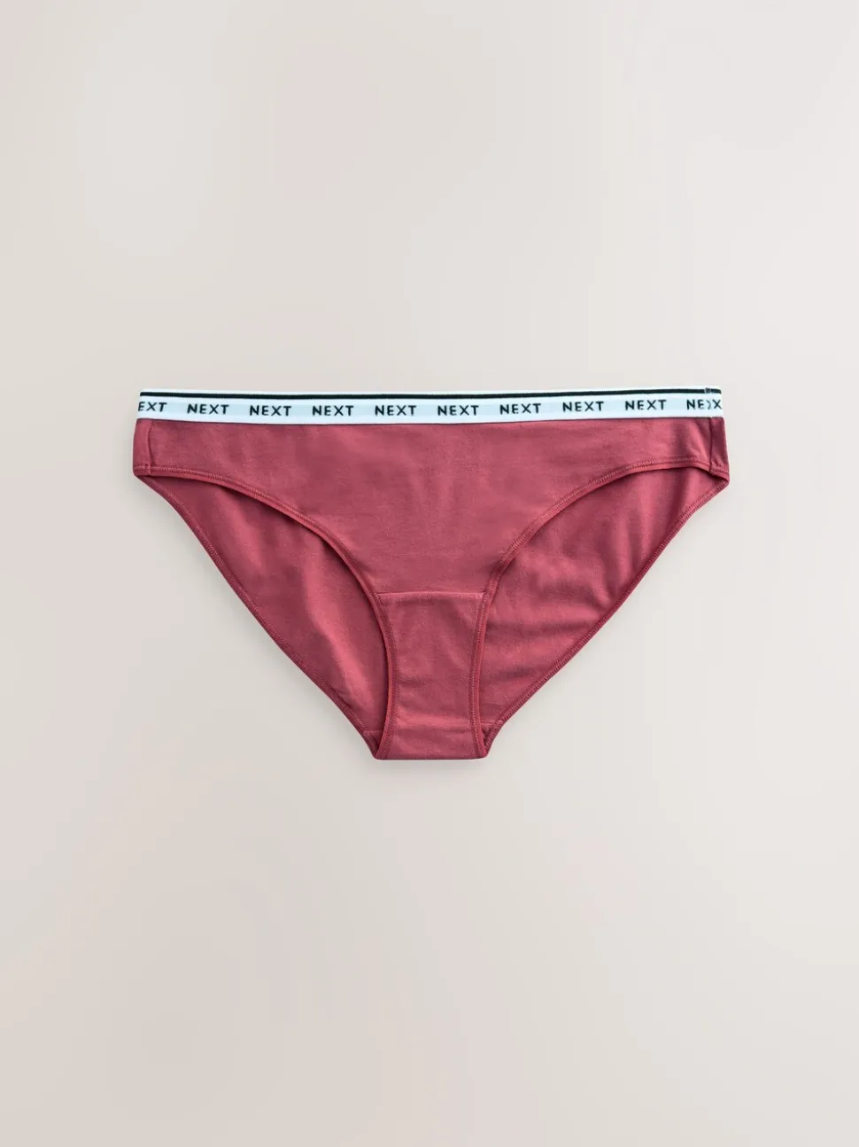 Gingham-print - 7 Katoenen slipjes met logotailleband
