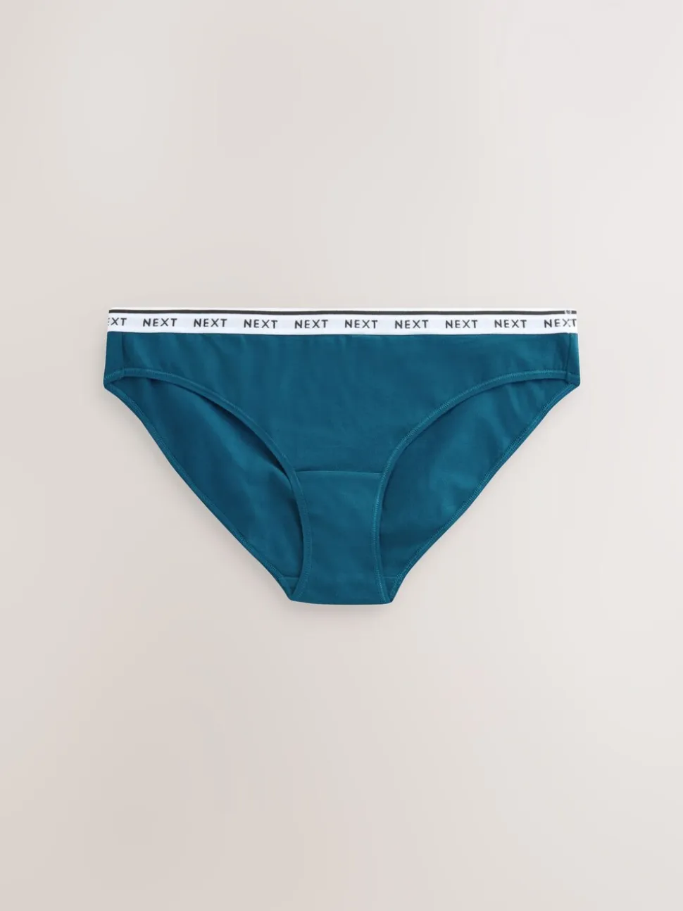 Gingham-print - 7 Katoenen slipjes met logotailleband