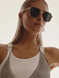 Gold Jezabell Sunglasses