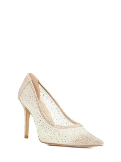 Goud - Dune London Brightest Embellished Hotfix Court Heels