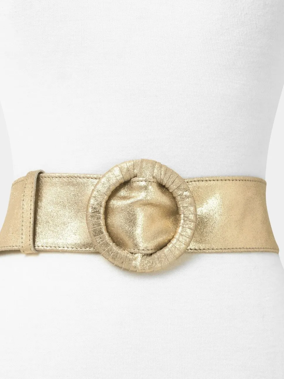 Goud - Joe Browns My Saviour riem van zacht leer