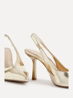 Goud - Linzi Dash Slingback Court Heels