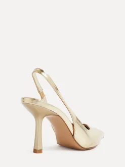 Goud - Linzi Dash Slingback Court Heels