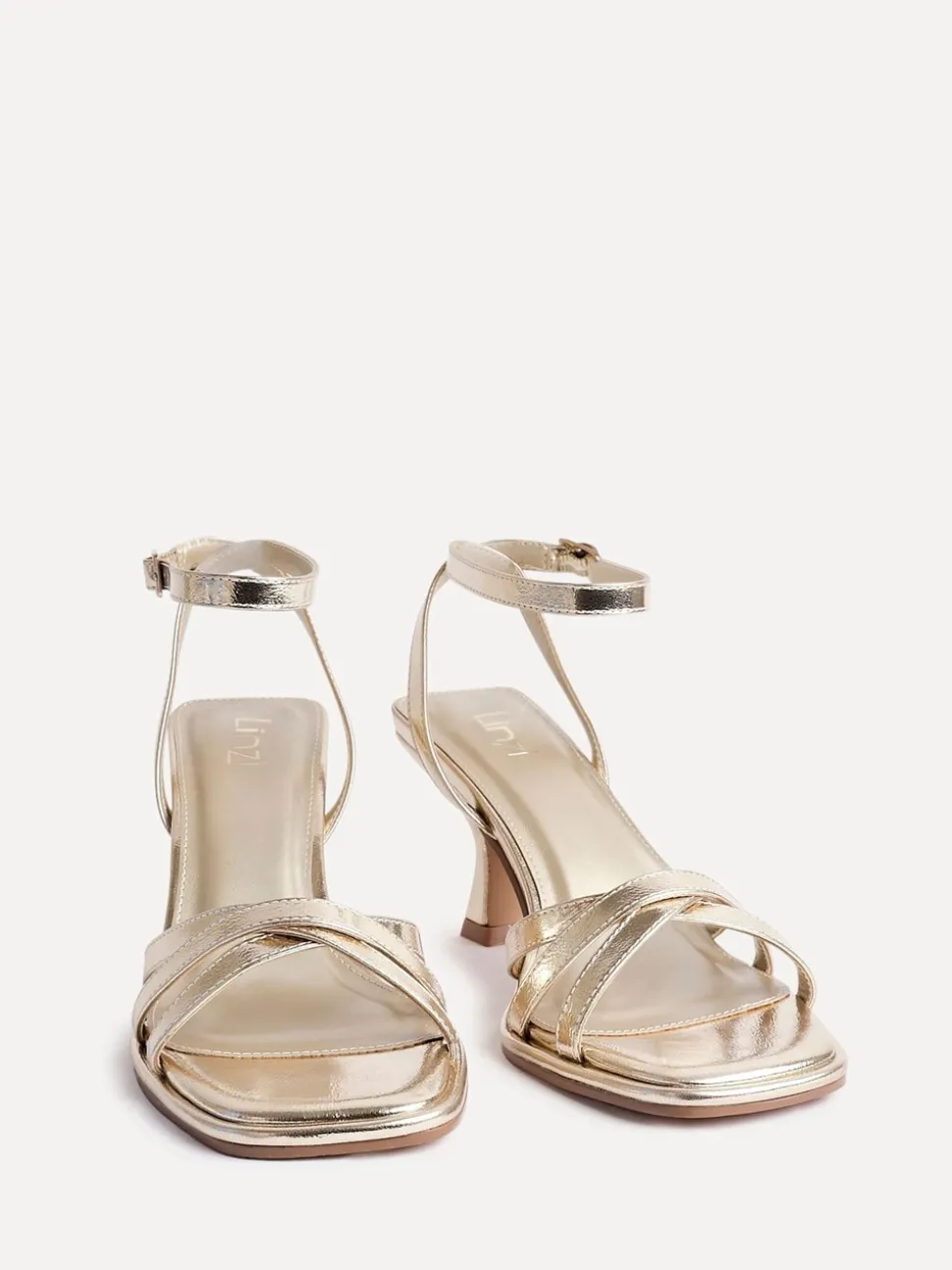 Goud - Linzi Faro Strappy Heeled Sandals