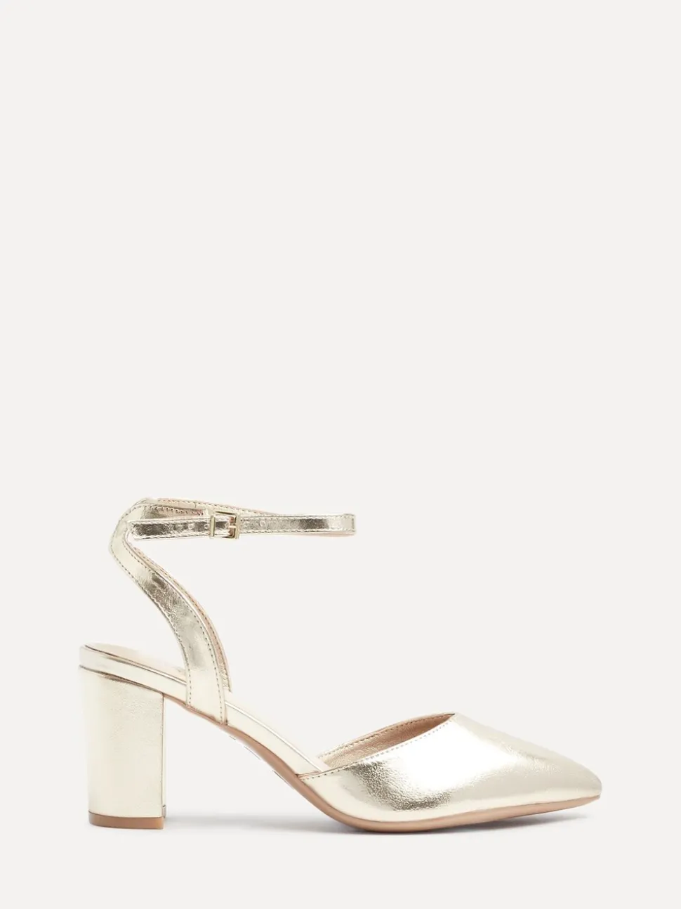 Goud - Linzi Lori pumps met spitse neus en wijde pasvorm