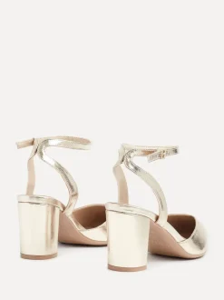 Goud - Linzi Lori pumps met spitse neus en wijde pasvorm